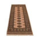 Runner rug beige Bokhara 204x81 handmade Pakistani rug