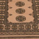 Runner rug beige Bokhara 204x81 handmade Pakistani rug