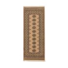 Runner rug beige Bokhara 197x80 handmade Pakistani rug