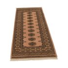 Runner rug beige Bokhara 197x80 handmade Pakistani rug