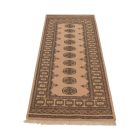 Runner rug beige Bokhara 198x79 handmade Pakistani rug