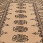 Runner rug beige Bokhara 198x79 handmade Pakistani rug