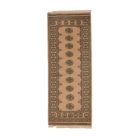 Runner rug beige Bokhara 204x80 handmade Pakistani rug
