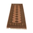 Runner rug beige Bokhara 204x80 handmade Pakistani rug