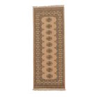 Runner rug beige Bokhara 205x79 handmade Pakistani rug