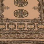 Runner rug beige Bokhara 195x80 handmade Pakistani rug