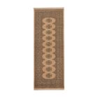 Runner rug beige Bokhara 204x77 handmade Pakistani rug