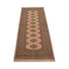 Runner rug beige Bokhara 204x77 handmade Pakistani rug