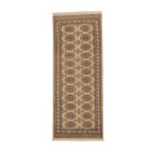 Runner rug beige Bokhara 192x78 handmade Pakistani rug