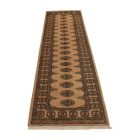 Runner rug beige Bokhara 304x78 handmade Pakistani rug