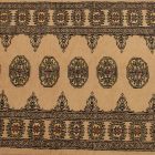 Runner rug beige Bokhara 304x78 handmade Pakistani rug