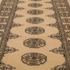 Runner rug beige Bokhara 304x78 handmade Pakistani rug