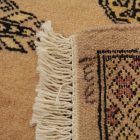 Runner rug beige Bokhara 304x78 handmade Pakistani rug