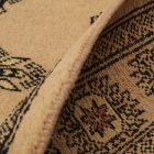 Runner rug beige Bokhara 304x78 handmade Pakistani rug