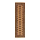 Runner rug beige Bokhara 276x79 handmade Pakistani rug