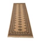 Runner rug beige Bokhara 276x79 handmade Pakistani rug