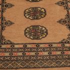 Runner rug beige Bokhara 276x79 handmade Pakistani rug