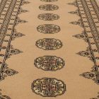 Runner rug beige Bokhara 276x79 handmade Pakistani rug