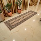 Runner rug beige Bokhara 279x79 handmade Pakistani rug