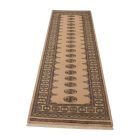 Runner rug beige Bokhara 279x79 handmade Pakistani rug