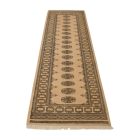 Runner rug beige Bokhara 299x82 handmade Pakistani rug