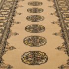 Runner rug beige Bokhara 299x82 handmade Pakistani rug