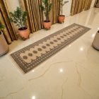 Runner rug beige Bokhara 305x80 handmade Pakistani rug