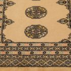 Runner rug beige Bokhara 305x80 handmade Pakistani rug