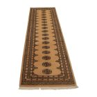 Runner rug beige Bokhara 305x80 handmade Pakistani rug