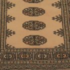 Runner rug beige Bokhara 240x77 handmade Pakistani rug