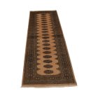 Runner rug beige Bokhara 240x77 handmade Pakistani rug