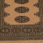 Runner rug beige Bokhara 240x77 handmade Pakistani rug