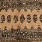 Runner rug beige Bokhara 240x77 handmade Pakistani rug
