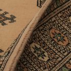 Runner rug beige Bokhara 240x77 handmade Pakistani rug