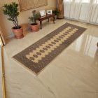 Runner rug beige Bokhara 230x77 handmade Pakistani rug
