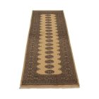 Runner rug beige Bokhara 230x77 handmade Pakistani rug