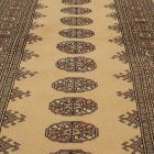 Runner rug beige Bokhara 230x77 handmade Pakistani rug