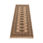 Runner rug beige Bokhara 190x64 handmade Pakistani rug