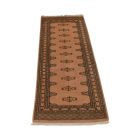 Runner rug beige Jaldar 185x62 handmade Pakistani carpet