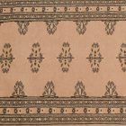 Runner rug beige Jaldar 185x62 handmade Pakistani carpet