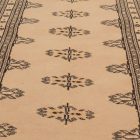 Runner rug beige Jaldar 185x62 handmade Pakistani carpet