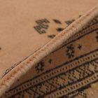 Runner rug beige Jaldar 185x62 handmade Pakistani carpet