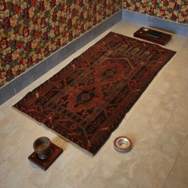 Prayer rug Mushwani 79x156 hand-knotted nomadic rug
