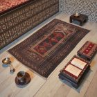 Prayer rug Mushwani 85x135 hand-knotted nomadic rug