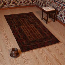 Prayer rug Mushwani 87x131 hand-knotted nomadic rug