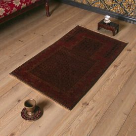 Prayer rug Mushwani 77x129 hand-knotted nomadic rug
