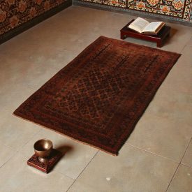 Prayer rug Mushwani 88x141 hand-knotted nomadic rug