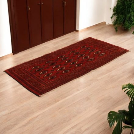 Turkmen rug Balisht Nakhsha 46x100 small handmade rug