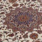Silk rug Parnian beige 120x180 high-quality viscose silk carpet from Iran