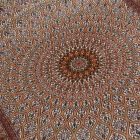 Silk rug Soltaniye cream 100x150 Iranian viscose silk carpet